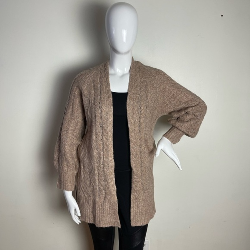 A new day Women's Open-Front Sweater Cardigan size M cream